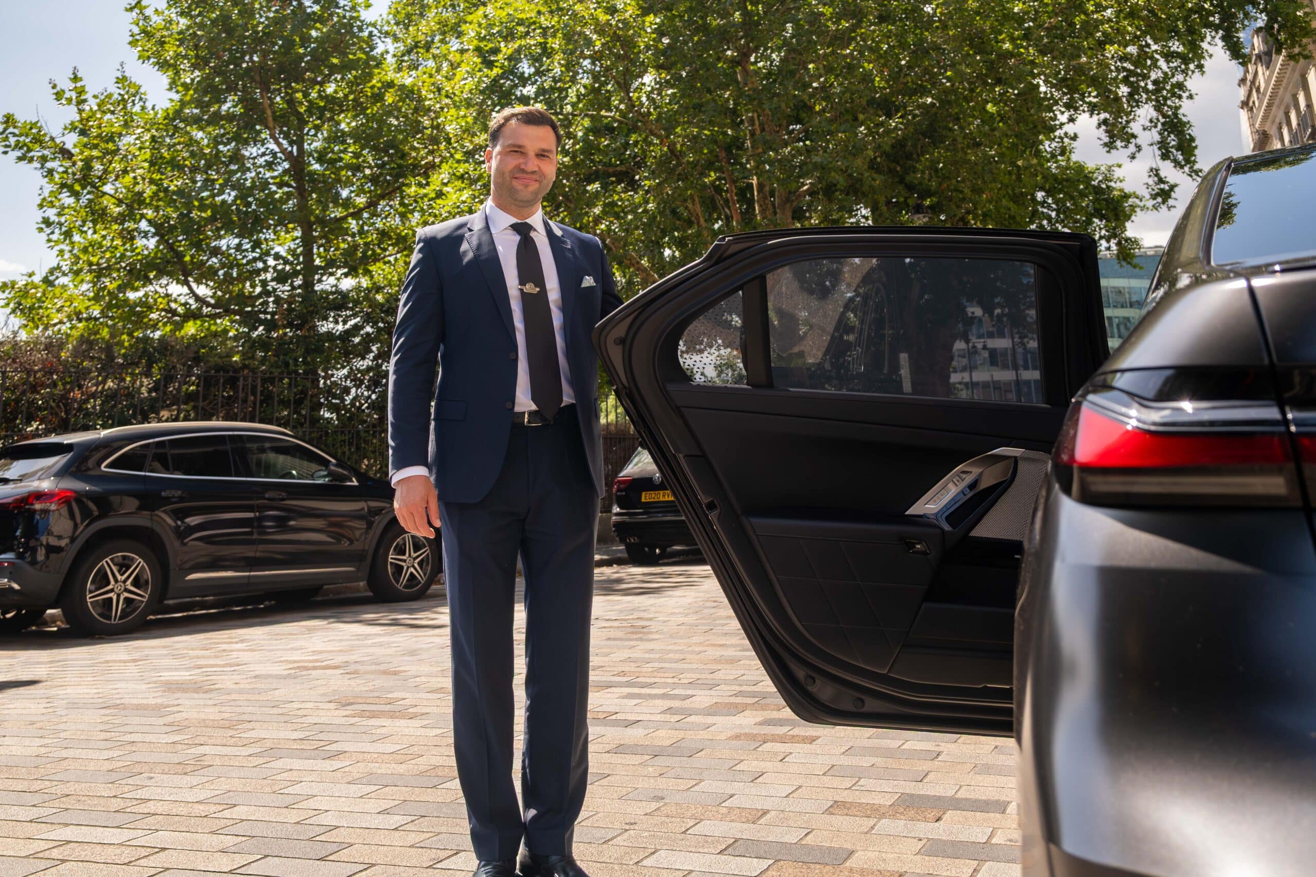 BMW 5 series in a mews